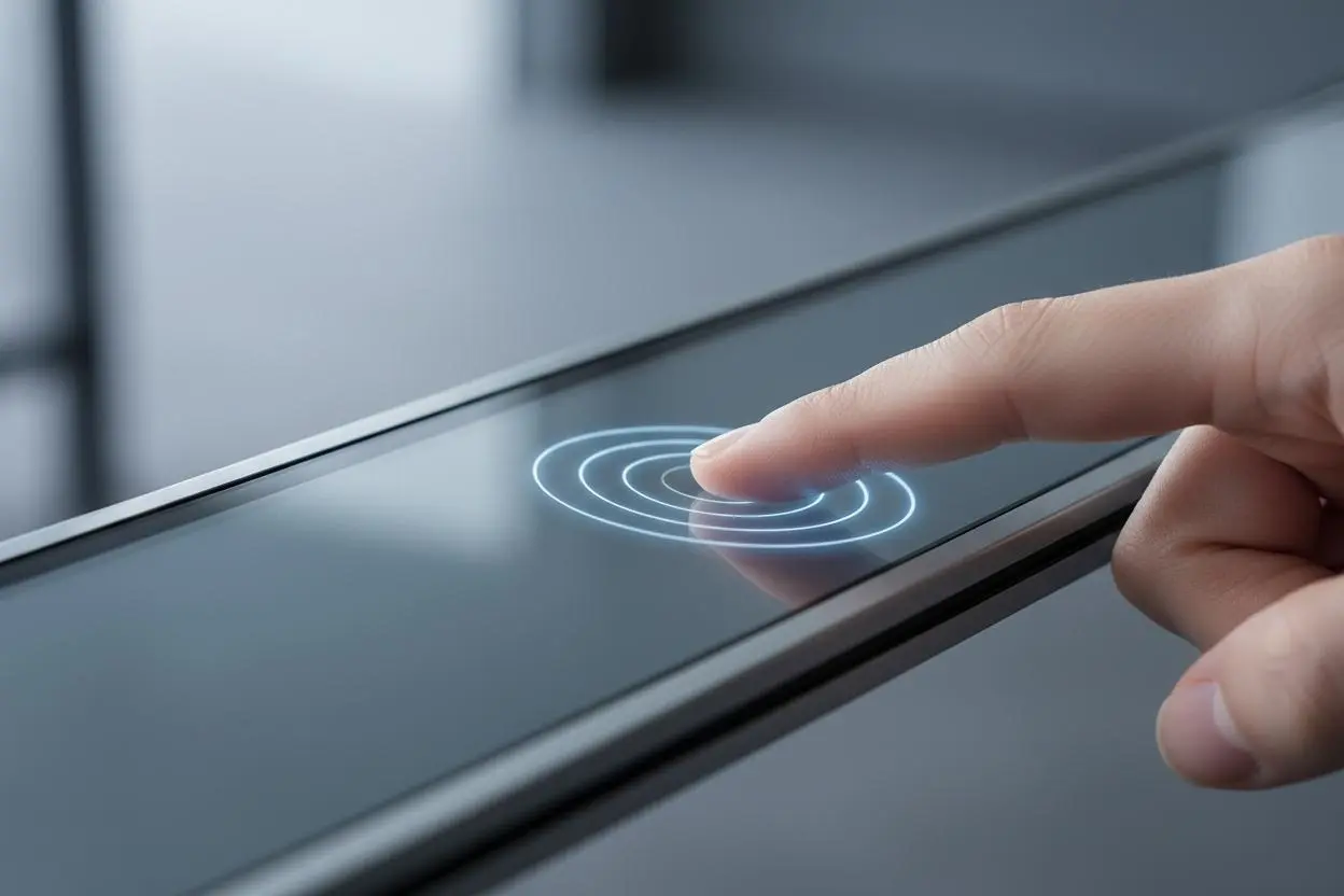 Digital signage touch film retrofit