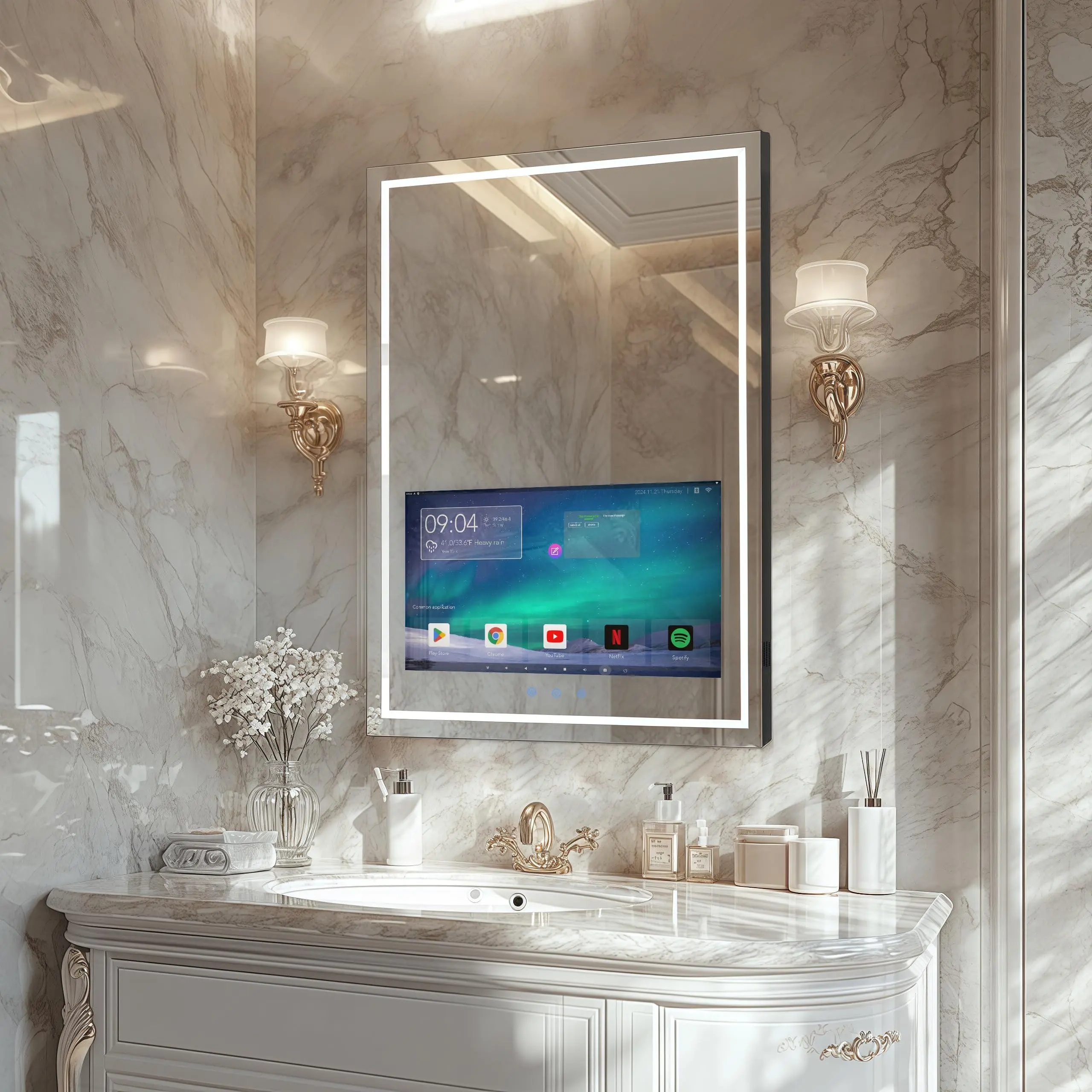 Kiosk touch film installation